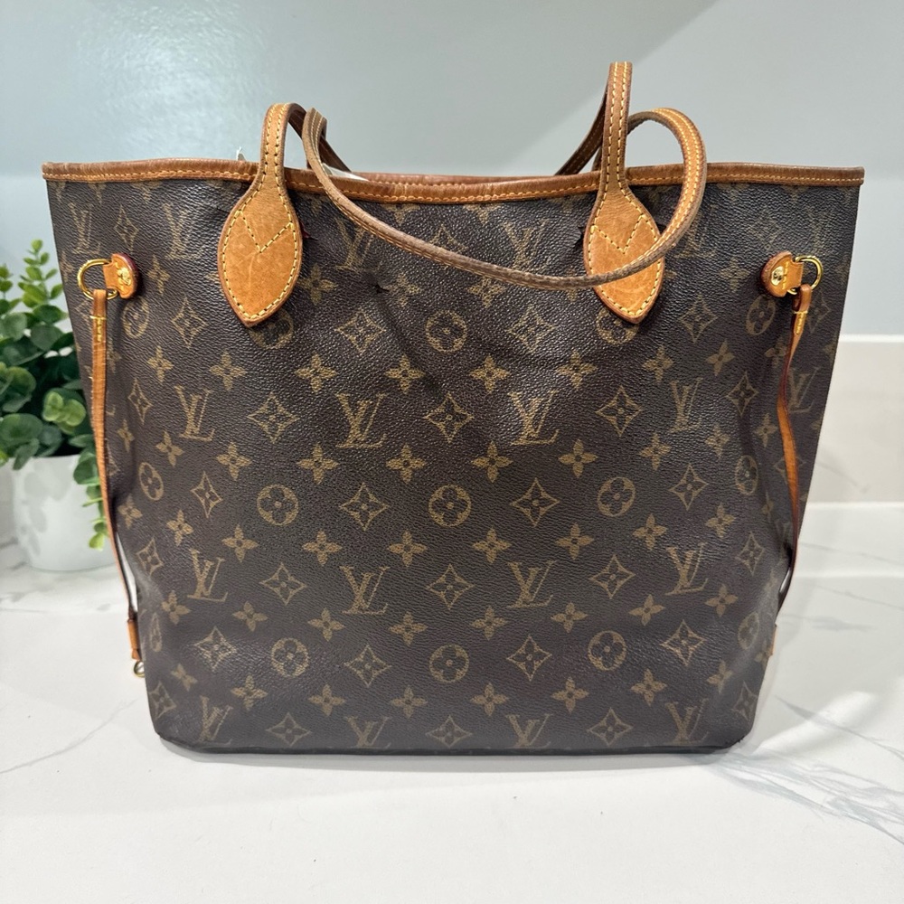 Louis Vuitton Monogram Brown Neverfull MM Tote Bag